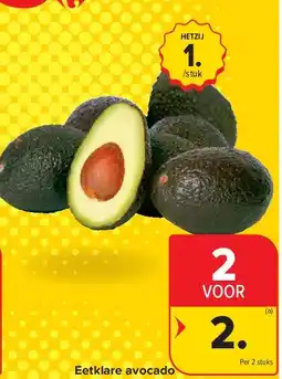 Carrefour Eetklare avocado aanbieding
