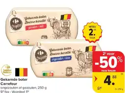 Carrefour Gekarnde boter Carrefour aanbieding