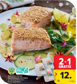 Carrefour Zalmmoot met vel Kwaliteitsketen Carrefour aanbieding