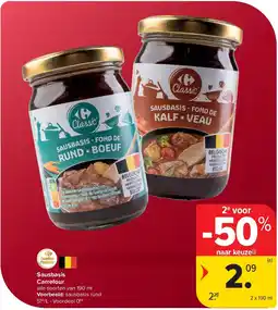 Carrefour Sausbasis Carrefour aanbieding