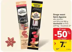 Carrefour Droge worst Saint Agaûne aanbieding