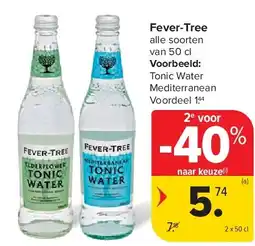 Carrefour Fever-Tree aanbieding