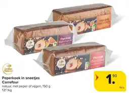 Carrefour Peperkoek in sneetjes Carrefour aanbieding
