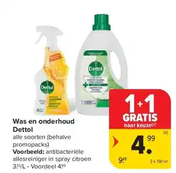Carrefour Was en onderhoud Dettol aanbieding