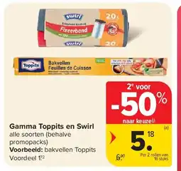Carrefour Gamma Toppits en Swirl aanbieding