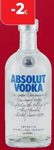 Carrefour Wodka Absolut aanbieding