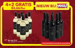 Yess fles wijn 75 cl aanbieding