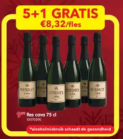 Yess fles cava 75 cl aanbieding