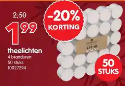 Yess theelichten aanbieding