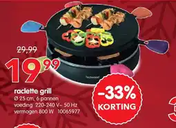 Yess raclette grill aanbieding