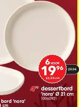 Yess dessertbord ‘nora’ Ø 21 cm aanbieding
