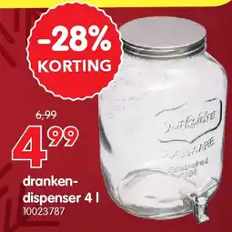 Yess drankendispenser 4 l aanbieding