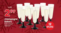 Yess champagne bekers aanbieding