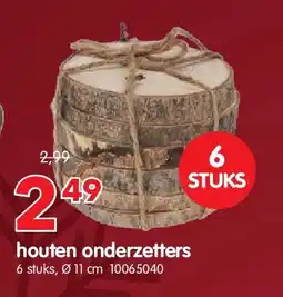 Yess houten onderzetters aanbieding
