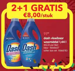 Yess dash vloeibaar wasmiddel 1,44 l aanbieding
