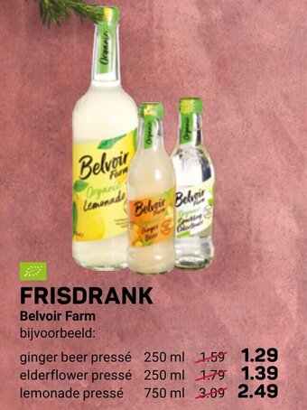 Ekoplaza Frisdrank Belvoir Farm aanbieding