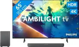 Coolblue Philips Ambilight 65 PUS8000 4K (2025) + Philips TAB5309 aanbieding