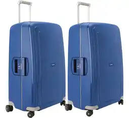 Coolblue Samsonite S'Cure Spinner 75cm Duo Pack Dark Blue aanbieding
