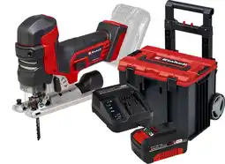 Coolblue Einhell TP-JST 18/135 Li BL Solo Batterie 4,0 Ah E-Case L Kit de Démarrage aanbieding