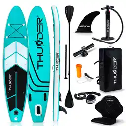 Decathlon Opblaasbaar SUP-board met accessoires THUNDER COAST-MINT 320cm aanbieding