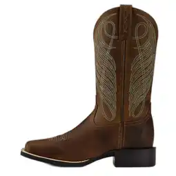 Decathlon Leren westernlaarzen voor dames Ariat Round Up WST aanbieding