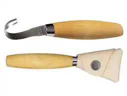 Decathlon MoraKniv Lepelmes 162 met Dubbel Snijvlak en lederen bescherming aanbieding