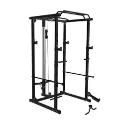 Decathlon Power Rack lat pulley voor krachttraining Fitness Tech aanbieding