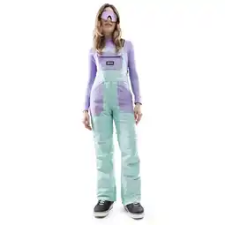 Decathlon Dames Wintersport snowboard broek met bretels B1-W Lenk Groen aanbieding
