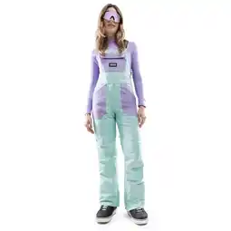 Decathlon Dames Wintersport snowboard broek met bretels B1-W Lenk Groen aanbieding