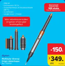 Carrefour Dyson Multistyler Airwrap Origin nikkel/koper aanbieding