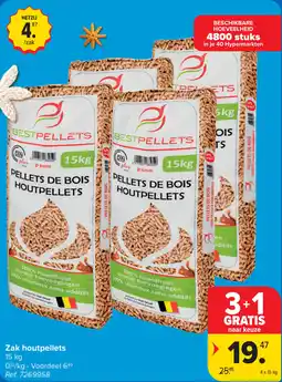Carrefour Zak houtpellets aanbieding