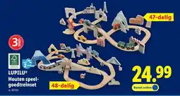 Lidl Lupilu Houten speelgoedtreinset aanbieding