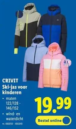 Lidl Crivit ski-jas voor kinderen aanbieding