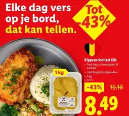 Lidl Kippenschnitzel XXL aanbieding