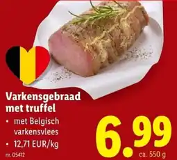 Lidl Varkensgebraad met truffel aanbieding
