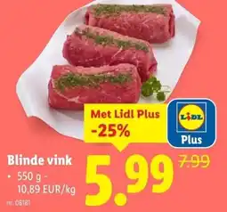 Lidl Blinde vink aanbieding