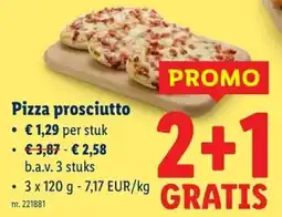 Lidl Pizza prosciutto aanbieding