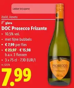 Lidl DOC Prosecco Frizante aanbieding