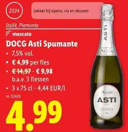 Lidl DOCG Asti Spumante aanbieding