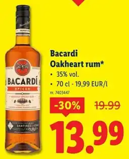 Lidl Bacardi Oakheart rum aanbieding