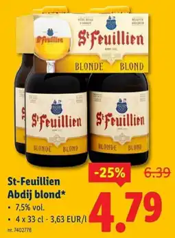 Lidl St-Feuillien Abdij blond aanbieding