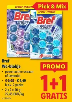 Lidl Bref Wc-blokje aanbieding