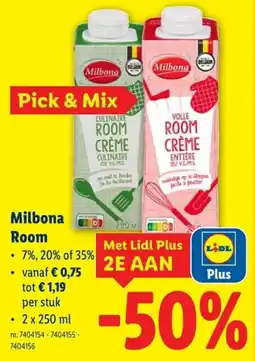 Lidl Milbona Room aanbieding