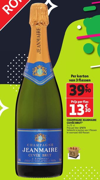 Auchan Champagne Jeanmaire Cuvée Brut aanbieding
