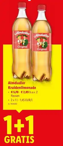 Lidl Almdudler Kruidenlimonade aanbieding
