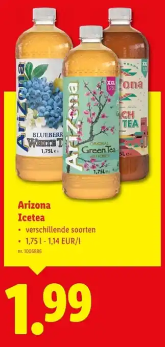 Lidl Arizona Icetea aanbieding