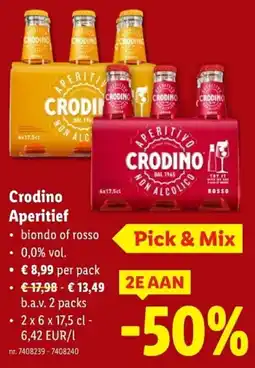 Lidl Crodino Aperitief aanbieding