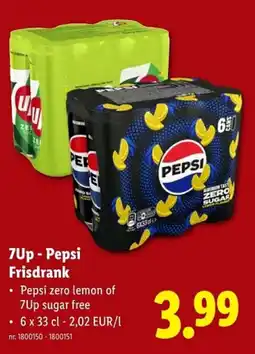 Lidl 7Up Pepsi Frisdrank aanbieding