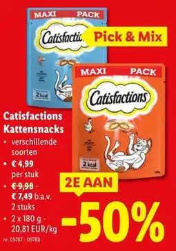 Lidl Catisfactions Kattensnacks aanbieding