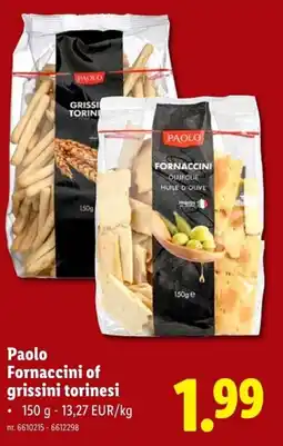 Lidl Paolo Fornaccini of grissini torinesi aanbieding